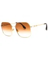 Victoria Beckham Women's Vb232s 58mm Sunglasses In Gold