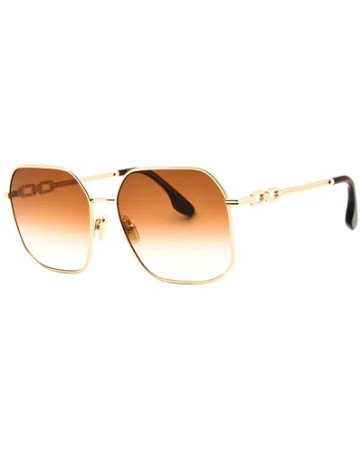 Victoria Beckham Women's Vb232s 58mm Sunglasses In Gold