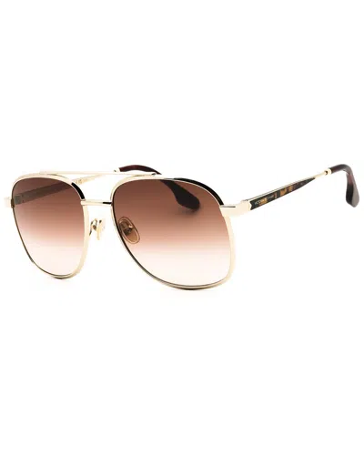 Victoria Beckham Women's Vb233s 58mm Sunglasses In Gold