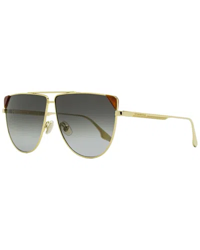 Victoria Beckham Vb239s Tea Cup Metal Frame Sunglasses In Yellow