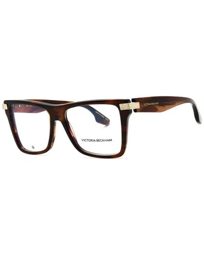 Victoria Beckham Tortoiseshell-effect Square-frame Glasses In Brown