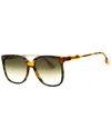 Victoria Beckham Women's Vb610scb 59mm Sunglasses In Brown
