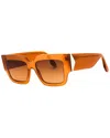 Victoria Beckham Women's Vb667s 53mm Sunglasses In Brown
