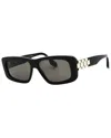 Victoria Beckham Women's Vb669s 55mm Sunglasses In Black