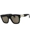 Victoria Beckham Grey Square Ladies Sunglasses Vb675s 001 52 In Black
