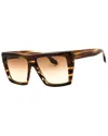 Victoria Beckham Brown Acetate Sunglasses In Brown