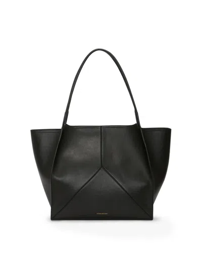 Victoria Beckham Victoria Leather Tote In Orange