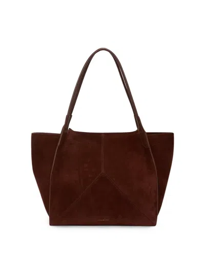 Victoria Beckham Women's Victoria Suede Tote Bag In Brown