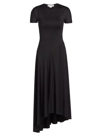 VICTORIA BECKHAM WOMEN'S ZIP-FRONT BIAS MIDI-DRESS