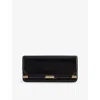 Victoria Beckham Womens 202 Leather Clutch Bag Black