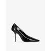 Victoria Beckham Womens Black Square-toe 100 Leather Pumps Eur 38/5 Uk In Black