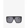 Victoria Beckham Square-frame Sunglasses In Black