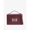 Victoria Beckham Womens Burgundy Dorian Mini Leather Cross-body Bag