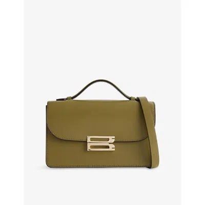 Victoria Beckham Womens  Dorian Mini Leather Cross-body Bag In Green