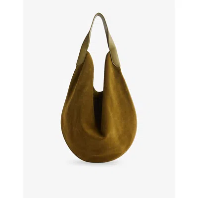 Victoria Beckham Womens  Soft Plié Leather Hobo Bag In Green