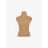 Victoria Beckham Womens Sleeveless Open-back Wool-blend Top Dark Caramel Xs In Multi