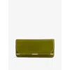 Victoria Beckham Womens 202 Leather Clutch Bag Green