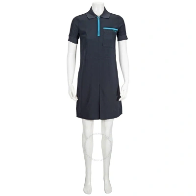 Victoria Beckham Womens Knit Collar Dress In Blue