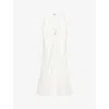 Victoria Beckham Womens Washed White Alina Flared-leg Denim Jeans In Neutral