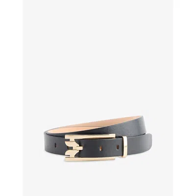 Victoria Beckham Womens  Dorian Pin-buckle Leather Belt In Black