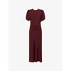 Victoria Beckham Isabella Dresses Bordeaux In Brown