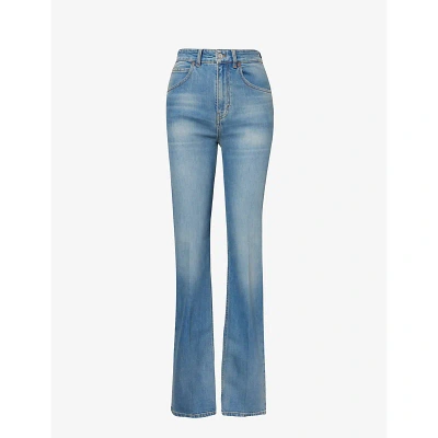 Victoria Beckham Womens Vintage Wash Mid Julia Straight-leg Mid-rise Stretch-denim Jeans