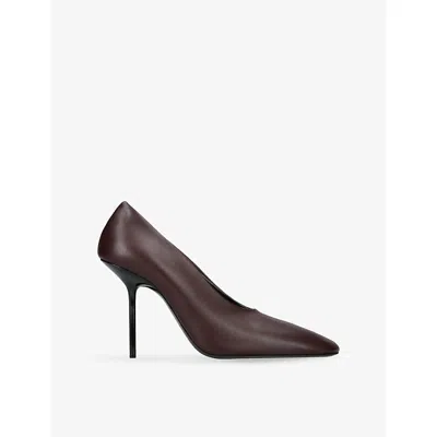 Victoria Beckham Square Toe Pump In Brown