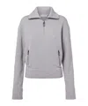 Victoria Beckham Half-zip Milano Wool Blend Jumper Clothing In Gray