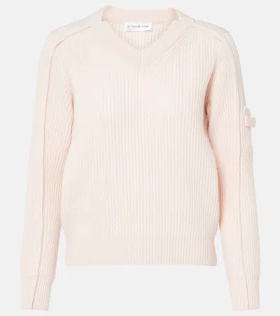 Victoria Beckham Wool And Cashmere Sweater In Pink