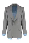 Victoria Beckham Wool Blazer Lapel Collar