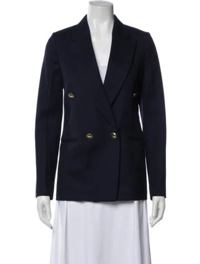 Pre-owned Victoria Beckham Wool Blazer In Blue
