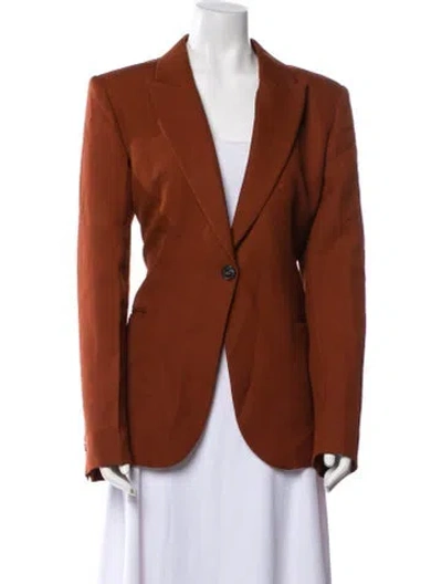 Pre-owned Victoria Beckham Wool Blazer In Brown