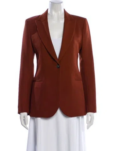 Pre-owned Victoria Beckham Wool Blazer In Brown