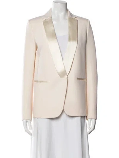 Pre-owned Victoria Beckham Wool Blazer In Neutral