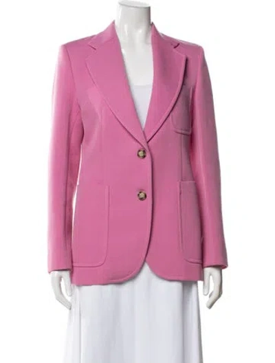 Pre-owned Victoria Beckham Wool Blazer In Pink