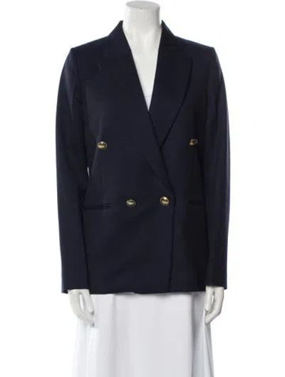 Pre-owned Victoria Beckham Wool Blazer W/ Tags In Blue