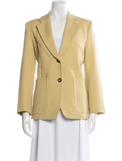 Pre-owned Victoria Beckham Wool Blazer W/ Tags In Yellow