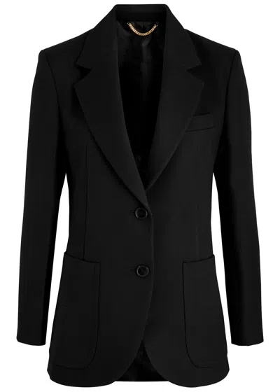 Victoria Beckham Wool-blend Blazer In Black