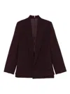 Victoria Beckham Wool-blend Blazer In Red