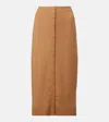 Victoria Beckham Wool-blend Midi Skirt
