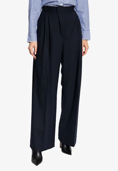 VICTORIA BECKHAM WOOL-BLEND TAILORED PANTS