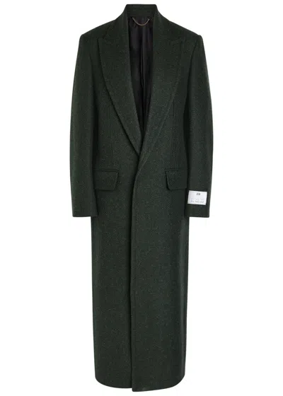 Victoria Beckham Wool Coat In Green