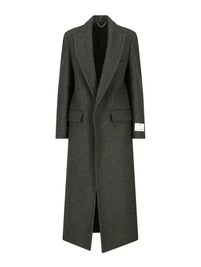 Victoria Beckham Wool Coat In Green