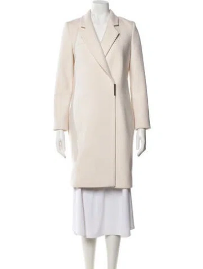Pre-owned Victoria Beckham Wool Coat In Neutral