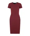 Victoria Beckham Wool-crepe Midi Dress In Red