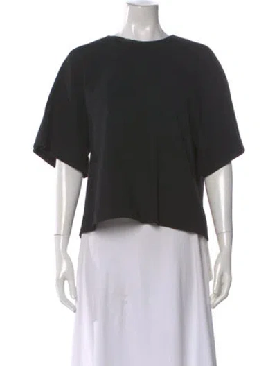 Pre-owned Victoria Beckham Wool Crew Neck Top In Gray