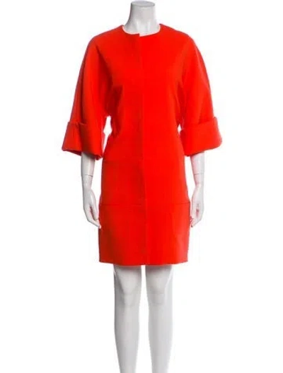 Pre-owned Victoria Beckham Wool Evening Jacket In Orange