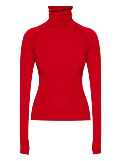 VICTORIA BECKHAM WOOL HIGH NECK TOP