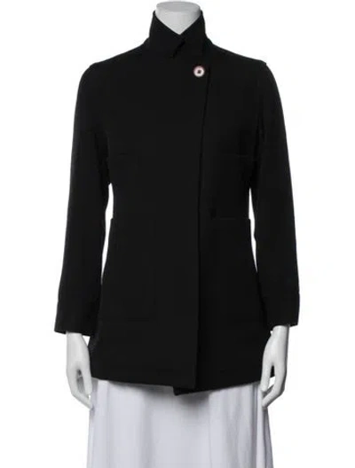 Pre-owned Victoria Beckham Wool Jacket In Blue