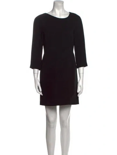 Pre-owned Victoria Beckham Wool Long Dress In Black